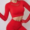 Fashionable Hollow Navel Yoga Long Sleeve - Image 5